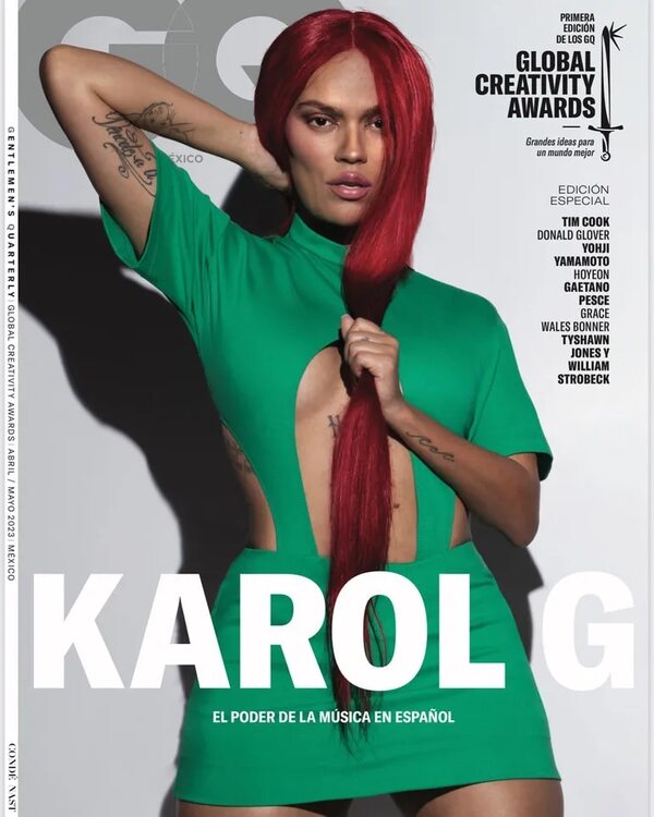 Karol G critica a la revista GQ por retocar su foto: “Mi cara no se ve así” - Gente - ABC Color