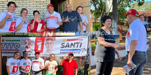 TITO VERGARA RECIBE APOYO EN SU CAMPAÑA POLÍTICA EN EL BARRIO BUENA VISTA DE ENCARNACIÓN" - Itapúa Noticias