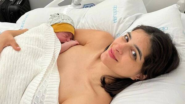 Pati Ginzo aguantó 12 horas de trabajo de parto, pero feliz por cumplir su deseo