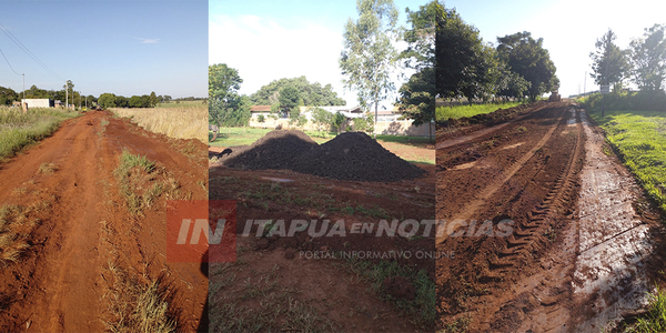 EN SAN JUAN DEL PARANÁ CONTINÚAN LOS MEJORAMIENTOS DE CAMINOS VECINALES - Itapúa Noticias