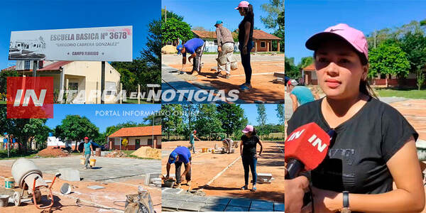 NO SE DETIENEN OBRAS PARA EL ÁMBITO EDUCATIVO DE JOSÉ L. OVIEDO - Itapúa Noticias