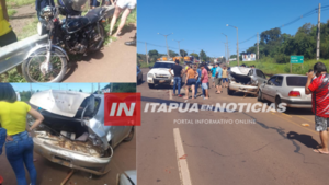 MÚLTIPLE COLISIÓN DE VEHÍCULOS SOBRE LA RUTA PY06  - Itapúa Noticias