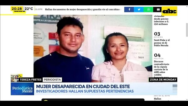 Video: Mujer desaparecida en Ciudad del Este - Periodísticamente - ABC Color