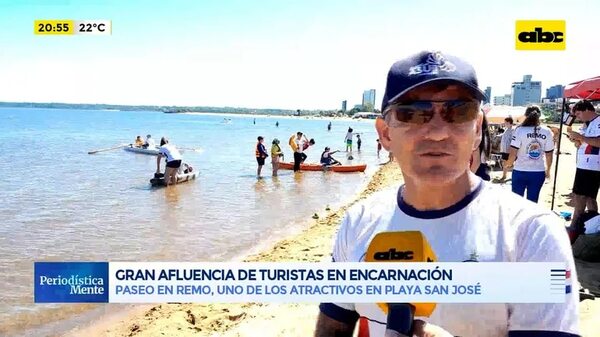 Video: Paseo en remo en la playa San José de Encarnación - Periodísticamente - ABC Color