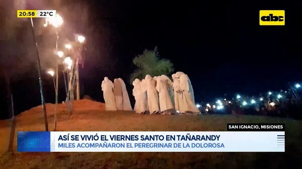 Video: Así se vivió el Viernes Santo en Tañarandy - Periodísticamente - ABC Color