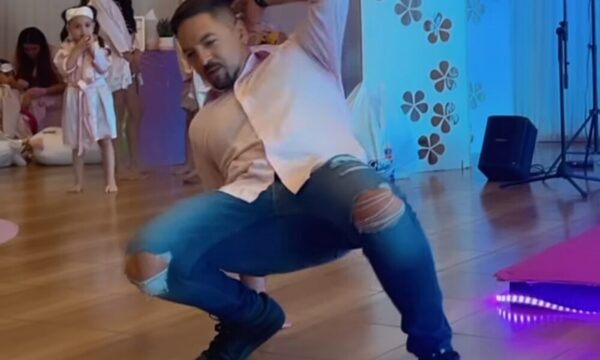 (VIDEO)El perreo del marido de Mariela Bogado en Bolivia durante cumple infantil
