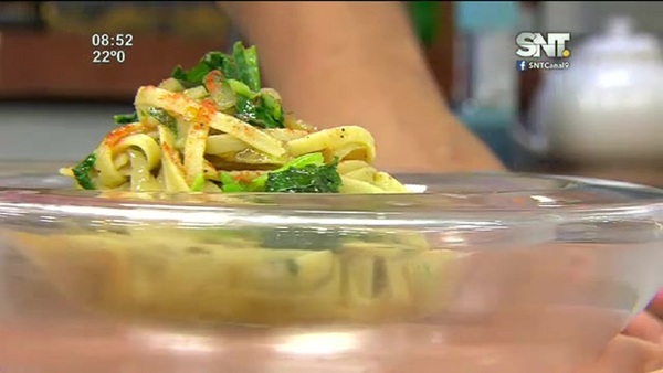 Bloque Cocina de la Mañana de Cada Día: ''Spaghetti en salsa verde'' - SNT