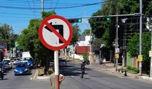 Anuncian desde hoy eliminación gradual de giro a la izquierda en Asunción
