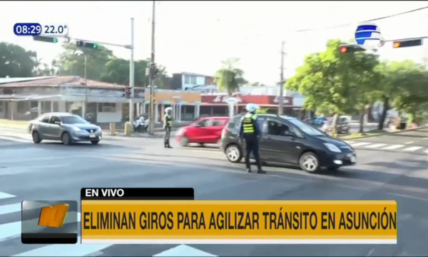 Eliminan giros a la izquierda | Telefuturo