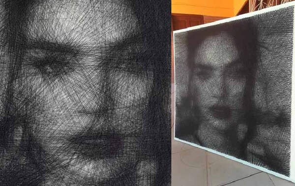 Joven ovetense hace retratos con clavos e hilos – Prensa 5