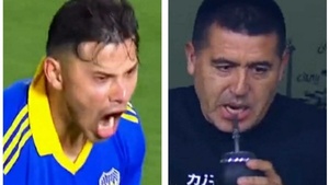 [VIDEO] De lo que hablan ashá: Gol de Óscar Romero con Boca y la curiosa reacción de Riquelme