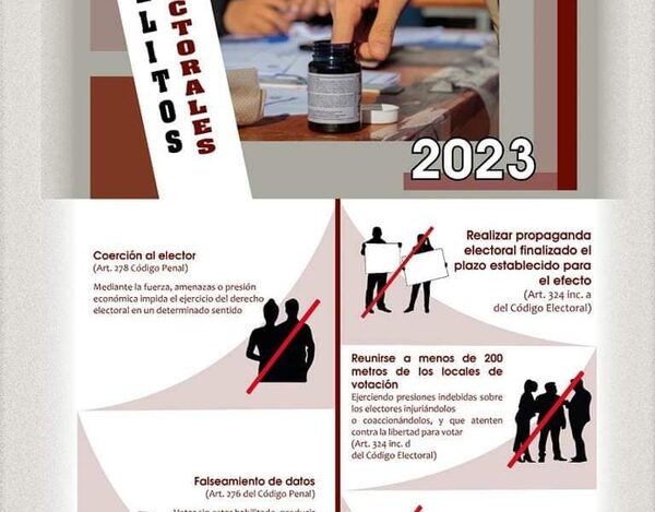 Fiscalía recuerda delitos electorales y sanciones