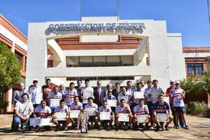 RECONOCEN AL CLUB SPORTIVO SAN PEDRO FBC DE LA LIGA TEBICUARY DE FÚTBOL POR UN IMPORTANTE LOGRO OBTENIDO