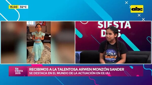 Video: Recibimos a la talentosa Arwen Monzón Sanders - Ensiestados - ABC Color