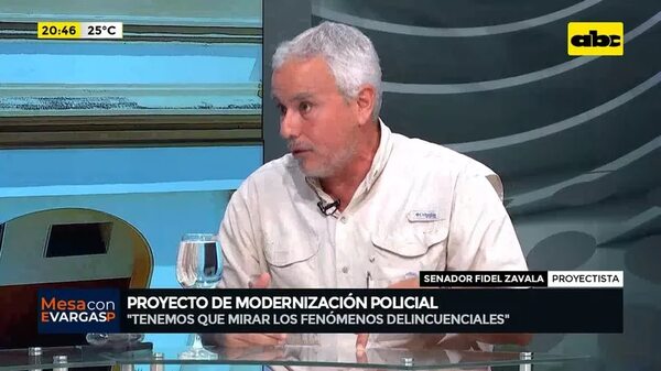 Video: Proyecto de modernización policial - Mesa de Periodistas - ABC Color