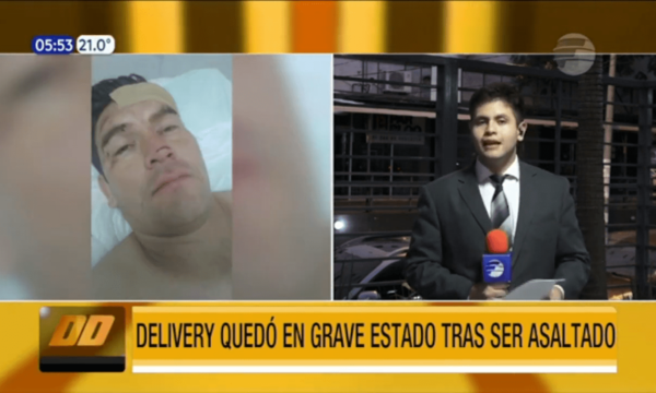 Delivery quedó en grave estado tras un asalto | Telefuturo