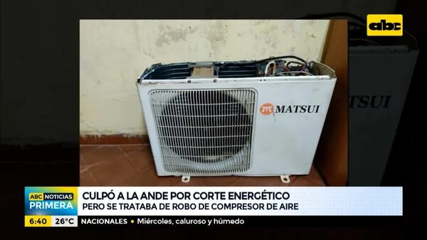 Nuevo modus operandi: Ahora roban compresores de aire - Nacionales - ABC Color