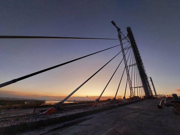 Se reactivaron los trabajos en el puente Héroes del Chaco