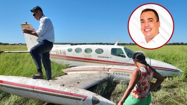 Avioneta siniestrada en Concepción trasladaba a candidato colorado