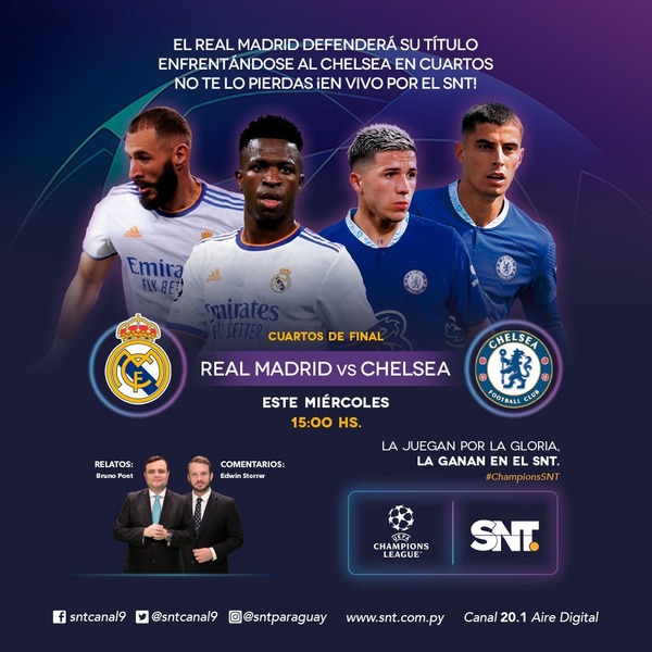 Real Madrid vs. Chelsea por el SNT - C9N