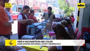Video: Arrancan vacunaciones frente a ABC - ABC Noticias - ABC Color
