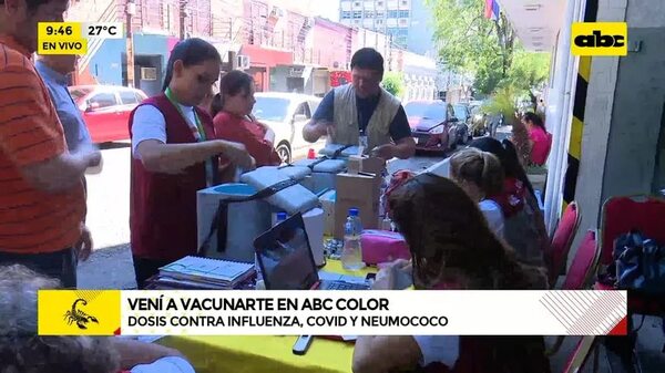 Video: Arrancan vacunaciones frente a ABC - ABC Noticias - ABC Color
