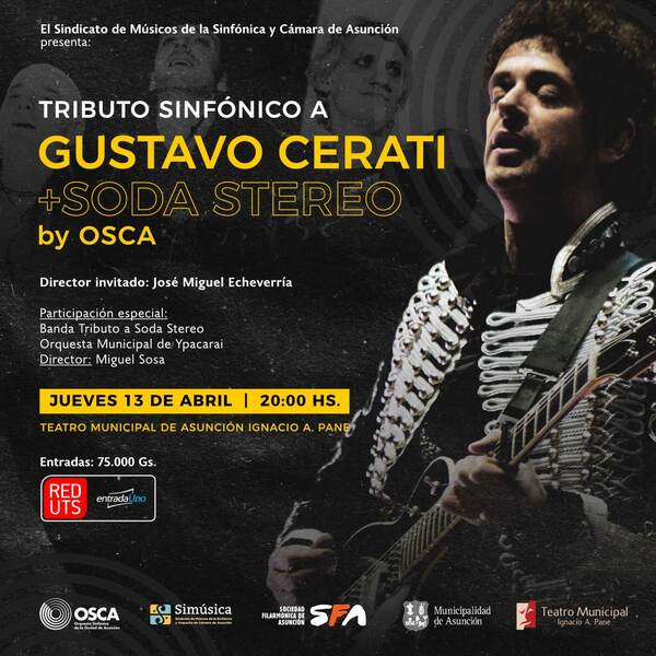 OSCA ofrece tributo sinfónico a Gustavo Cerati y Soda Stereo - .::Agencia IP::.