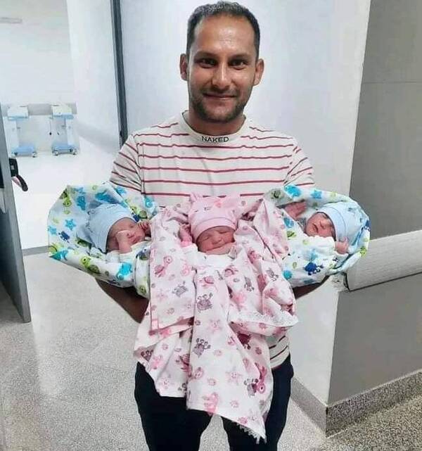 Trillizos nacidos en Hospital San Pablo están sanitos