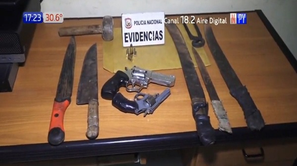 Cinco detenidos tras amenazar a vecinos de un barrio en Capiatá - Noticias Paraguay