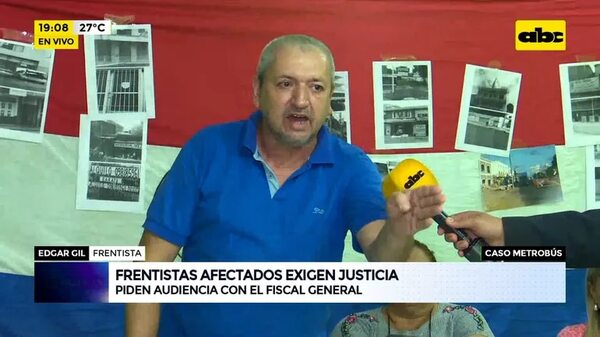 Caso metrobús: Frentistas afectados exigen justicia - ABC Noticias - ABC Color