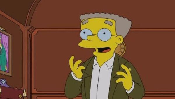 Los Simpson: la INCREÍBLE razón por la que Smithers dejó de ser negro