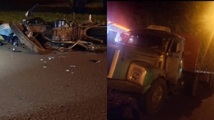 Fatal accidente de tránsito en Bella Vista: motociclista pierde la vida tras chocar contra camión