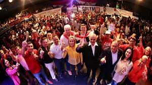 Santiago Peña se reúne con colorados residentes en Argentina