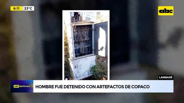 Video: Hombre fue detenido con artefactos de Copaco - ABC Noticias - ABC Color