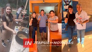 MIRYAN VELÁZQUEZ NO DESCANSA Y SIGUE VISITANDO CASA POR CASA A LAS PERSONAS  - Itapúa Noticias