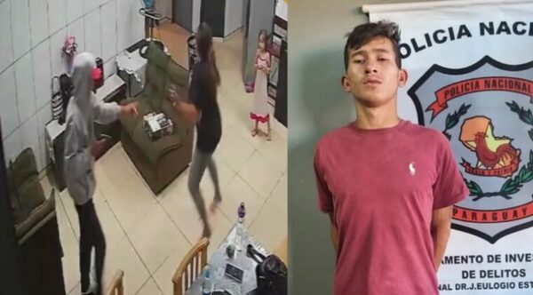 Video: Asaltante irrumpe en un domicilio y asalta a una madre en presencia de sus hijas