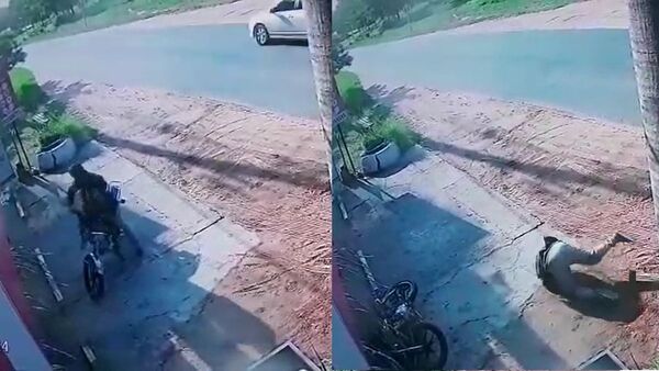 Motochorro fue baleado en la cara por comerciante, tras asalto