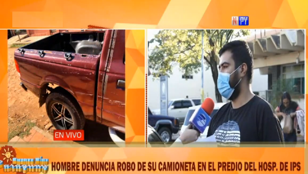 IPS: Le robaron su camioneta mientras nacía su bebé