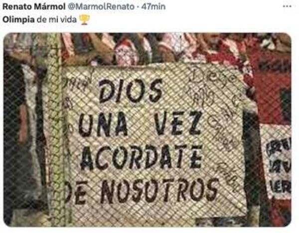Olimpia perdió y los memes saltaron ápe ha pépe