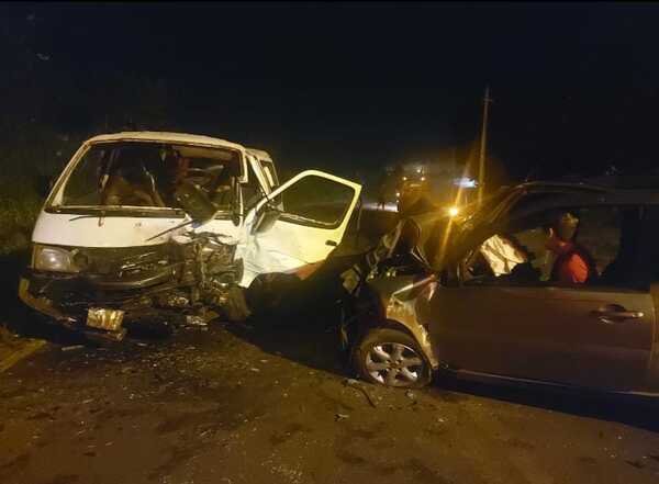 Violento accidente en Franco