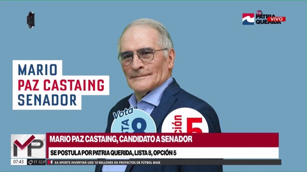 Candidato a senador por Patria Querida dijo que urge una ley marco que regule todas las cajas de jubilaciones - Megacadena — Últimas Noticias de Paraguay