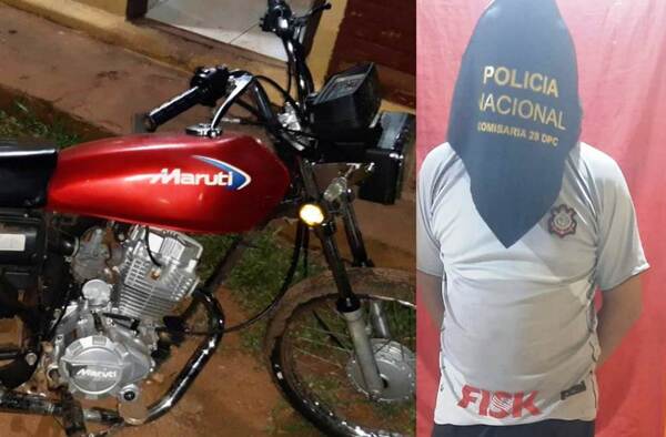 Un padre irresponsable termina preso por hurto de moto •