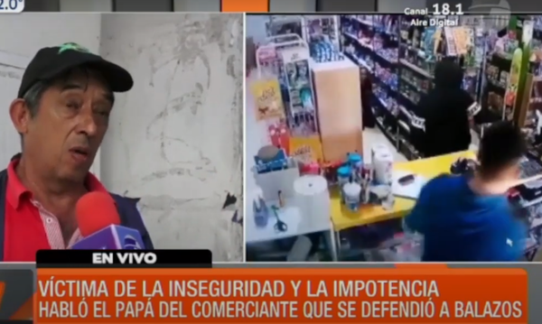Habló el papá del comerciante que se defendió a balazos | Telefuturo