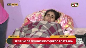 Villa Elisa: Se salvó de feminicidio y quedó postrada - C9N