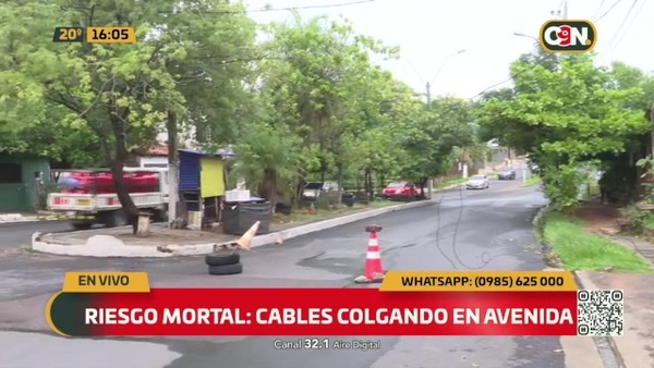 Riesgo Mortal: Cables colgando en Avenida - C9N