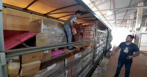 La Nación / Fiscal interviene un camión de carga en Aduana de Algesa, por supuesto contrabando