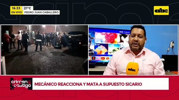 Video: Mecánico reacciona y mata a supuesto sicario - Crimen y castigo - ABC Color