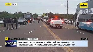 Video: Huelga de obreros en Aña Cuá - ABC Noticias - ABC Color