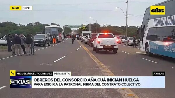 Video: Huelga de obreros en Aña Cuá - ABC Noticias - ABC Color