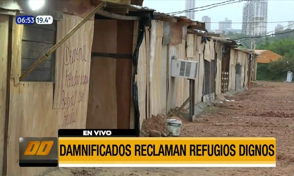 Damnificados reclaman refugios dignos | Telefuturo